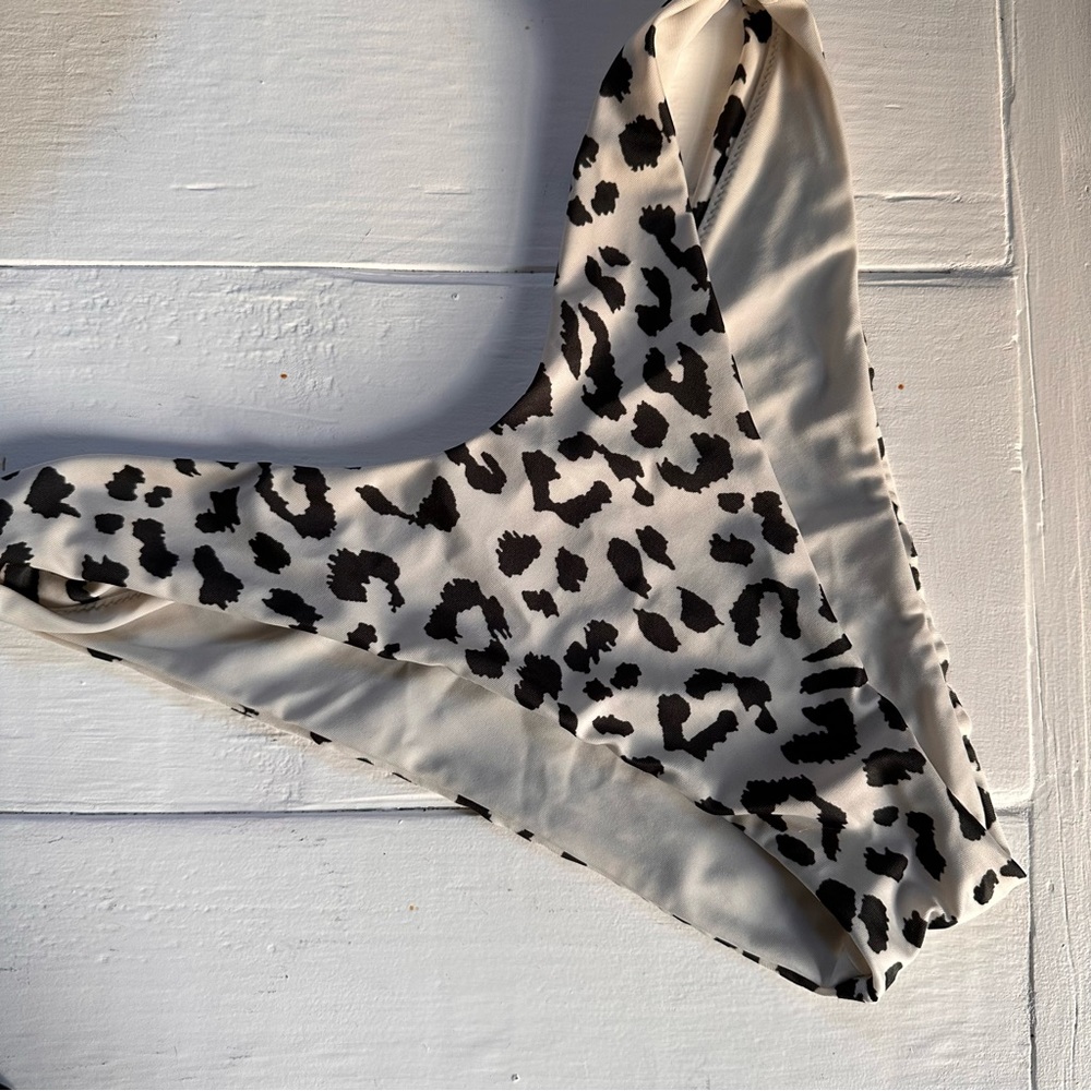 aerie Leopard Cheeky Bikini Bottom